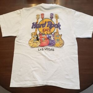 Vintage Hard Rock Cafe Las Vegas T-Shirt with Graphics On Front & Back
